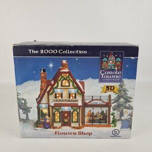 Carole Towne 04838 Flower Shop 2000 Christmas Lighted Village House